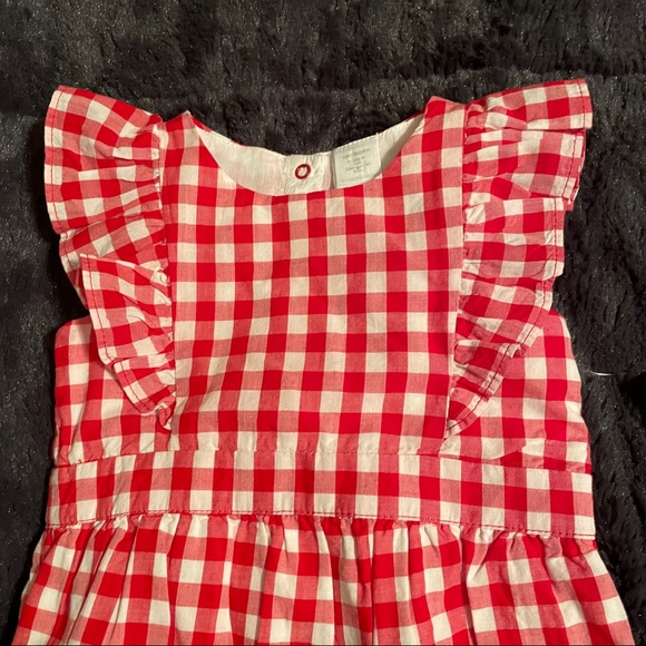 Nordstrom Newborn Flutter Picnic Romper - Picture 3 of 14